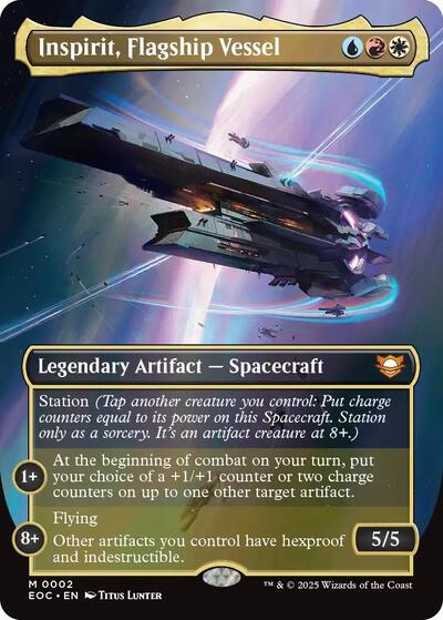 Inspirit, Flagship Vessel (Borderless) (Commander: Edge of Eternities) Light Play