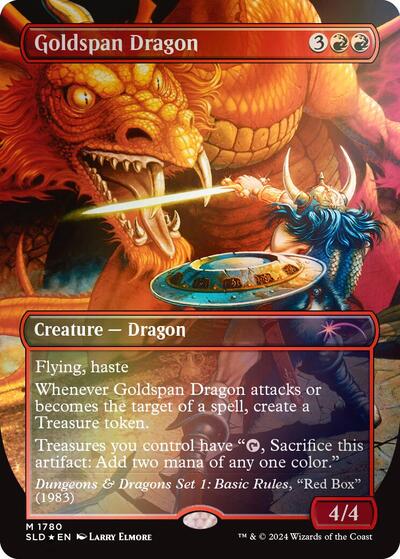 Goldspan Dragon (Rainbow Foil) (Secret Lair) Near Mint Foil
