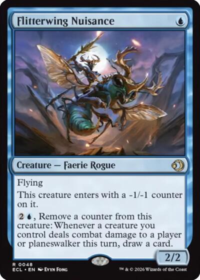 Flitterwing Nuisance (Lorwyn Eclipsed) Light Play Foil
