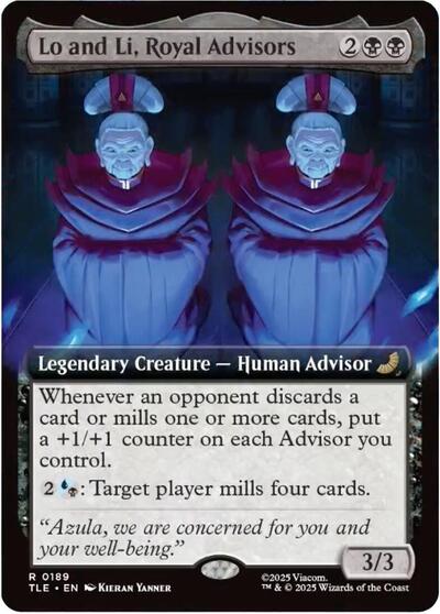 Lo and Li, Royal Advisors (Extended Art) (Avatar: The Last Airbender: Eternal-Legal) Light Play Foil