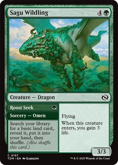 Sagu Wildling (Tarkir: Dragonstorm) Light Play Foil