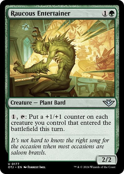 Raucous Entertainer (Outlaws of Thunder Junction) Light Play Foil