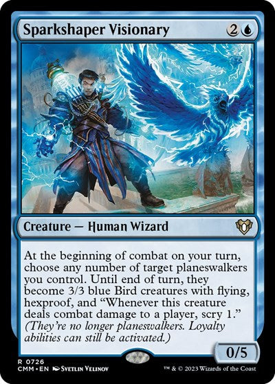 Sparkshaper Visionary (Commander Masters) Light Play