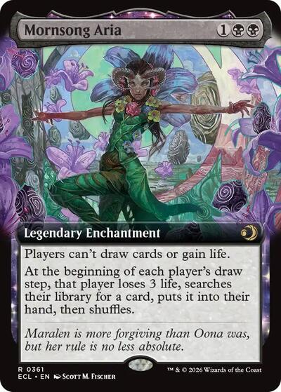 Mornsong Aria (Extended Art) (Lorwyn Eclipsed) Light Play