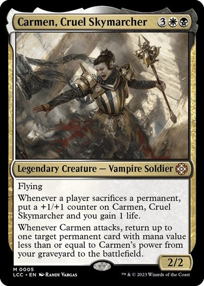 Carmen, Cruel Skymarcher (Commander: The Lost Caverns of Ixalan) Light Play Foil