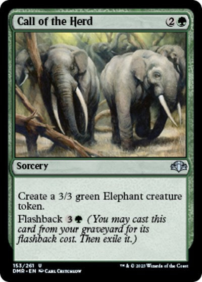 Call of the Herd (Dominaria Remastered) Light Play Foil