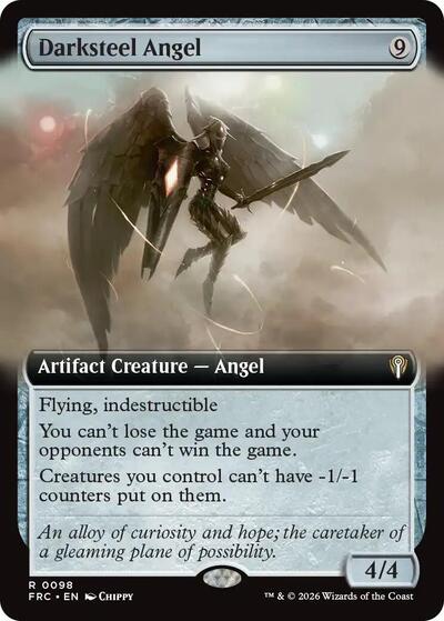 Darksteel Angel (Extended Art) (Commander: Reality Fracture) Light Play