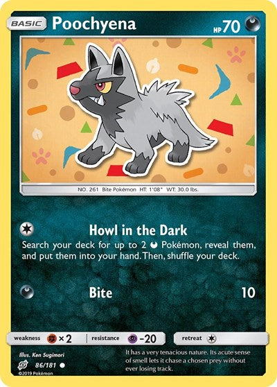 Poochyena (SM - Team Up) Light Play Reverse Holofoil