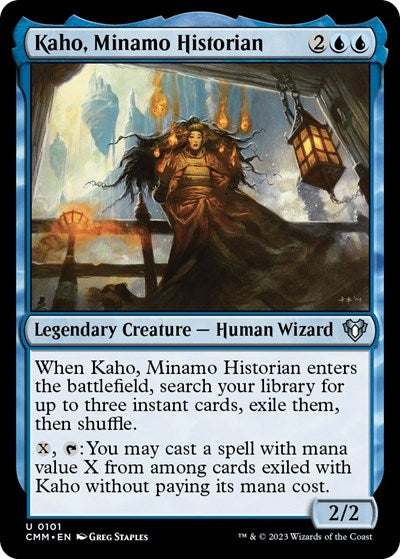 Kaho, Minamo Historian (Commander Masters) Light Play