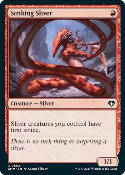 Striking Sliver (Commander Masters) Light Play