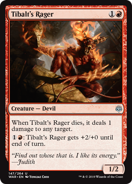 Tibalt's Rager (War of the Spark) Light Play