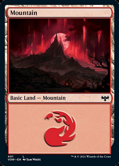Mountain (401) (Innistrad: Crimson Vow) Light Play