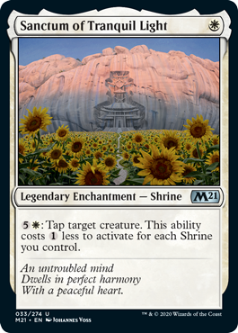Sanctum of Tranquil Light (Magic 2021 Core Set) Light Play
