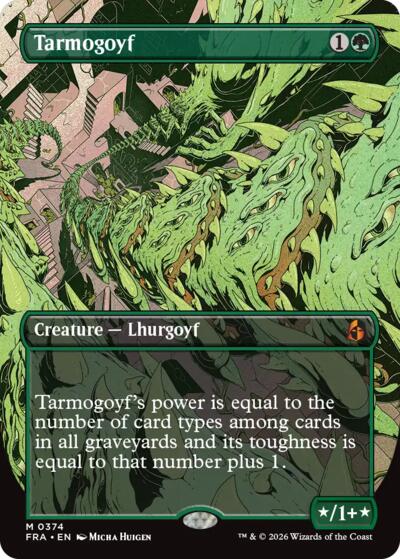 Tarmogoyf (Borderless) (Reality Fracture) Light Play Foil