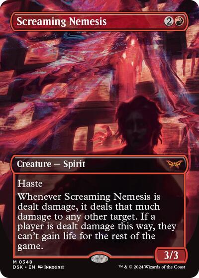 Screaming Nemesis (Borderless) (Duskmourn: House of Horror) Near Mint