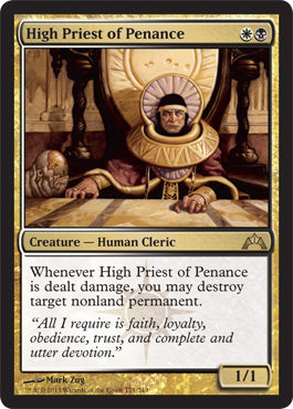High Priest of Penance (Gatecrash) Light Play Foil