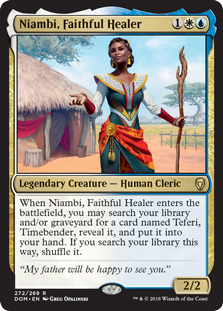 Niambi, Faithful Healer (Dominaria) Light Play