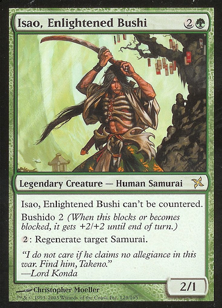 Isao, Enlightened Bushi (Betrayers of Kamigawa) Light Play