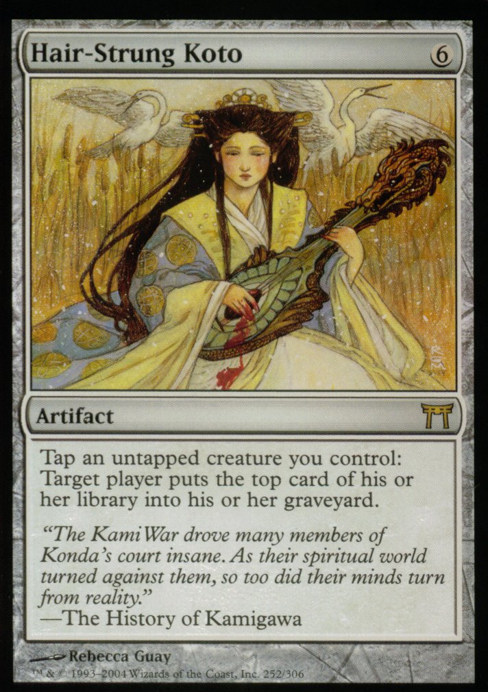 Hair-Strung Koto (Champions of Kamigawa) Light Play Foil