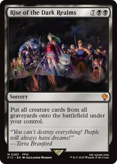 Rise of the Dark Realms (Commander: FINAL FANTASY) Light Play