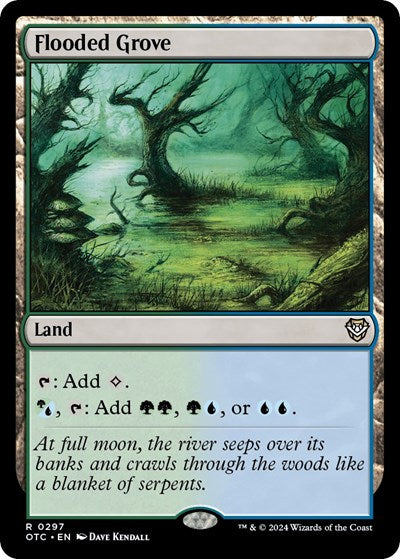 Flooded Grove (Commander: Outlaws of Thunder Junction) Light Play