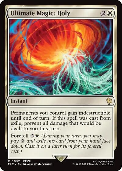 Ultimate Magic: Holy (Commander: FINAL FANTASY) Light Play
