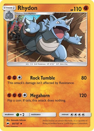 Rhydon (SM - Burning Shadows) Medium Play