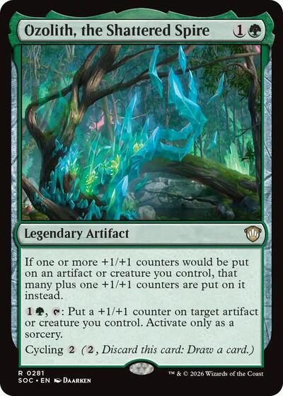 Ozolith, the Shattered Spire (Commander: Secrets of Strixhaven) Near Mint