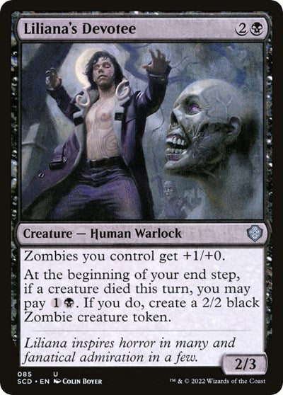 Liliana's Devotee (Commander 2022 Starter Decks) Light Play