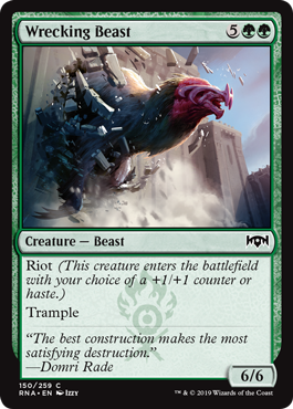 Wrecking Beast (Ravnica Allegiance) Light Play