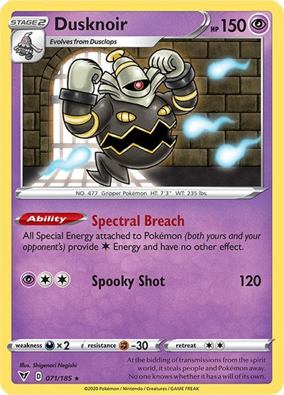Dusknoir (SWSH04: Vivid Voltage) Light Play Holofoil