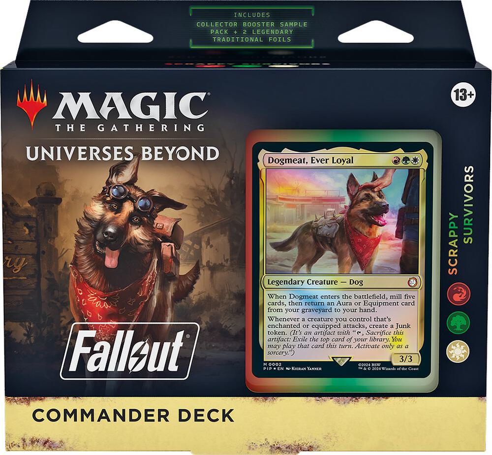 Universes Beyond: Fallout - Scrappy Survivors Commander Deck - Universes Beyond: Fallout (PIP) OPENED BUT COMPLETE