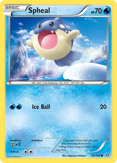 Spheal (46) (XY - Primal Clash) Medium Play