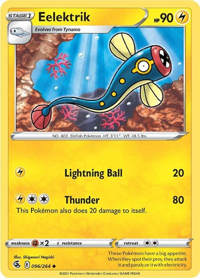 Eelektrik (SWSH08: Fusion Strike) Light Play Reverse Holofoil