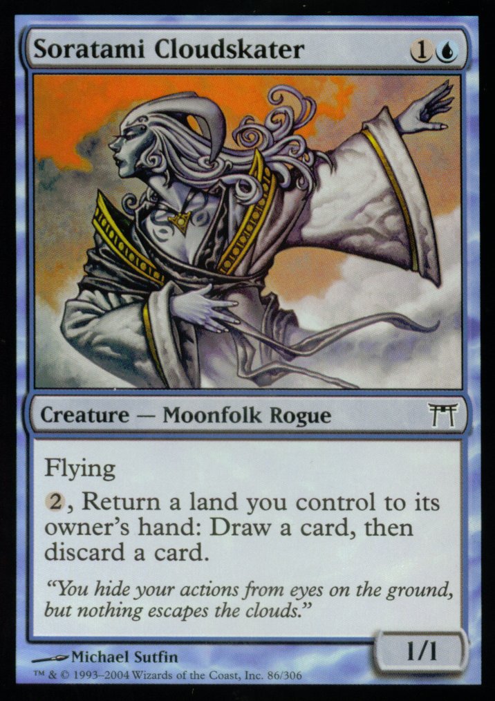 Soratami Cloudskater (Champions of Kamigawa) Medium Play
