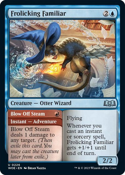 Frolicking Familiar (Wilds of Eldraine) Light Play Foil