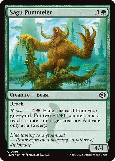 Sagu Pummeler (Tarkir: Dragonstorm) Light Play