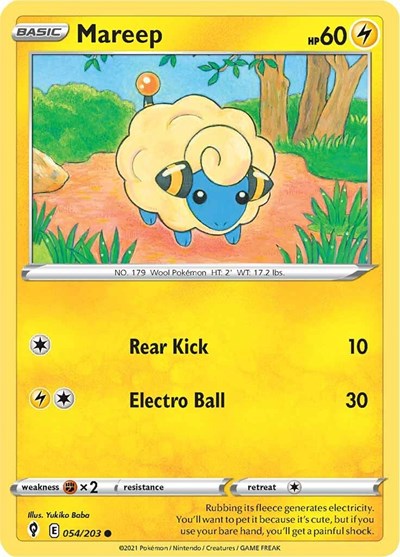 Mareep (SWSH07: Evolving Skies) Light Play