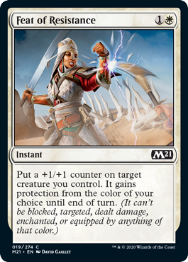 Feat of Resistance (Magic 2021 Core Set) Light Play