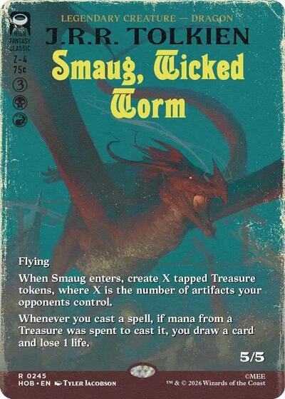 Smaug, Wicked Worm (Borderless) (The Hobbit) Light Play