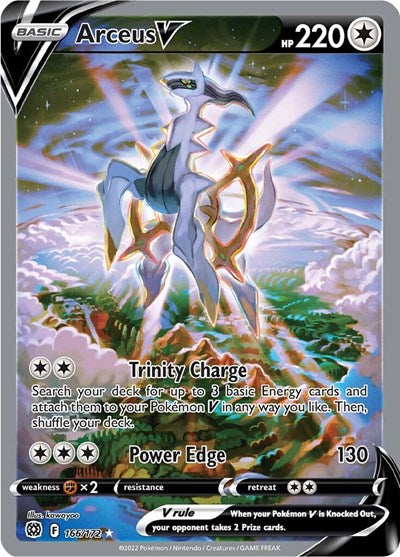 Arceus V (Alternate Full Art) (SWSH09: Brilliant Stars) Near Mint Holofoil