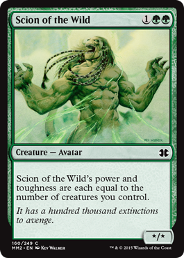 Scion of the Wild (Modern Masters 2015) Light Play Foil