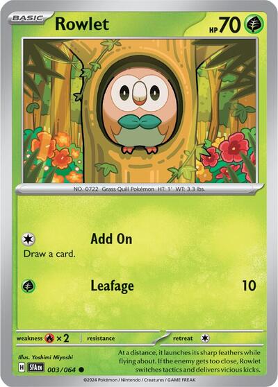 Rowlet (SV: Shrouded Fable) Light Play