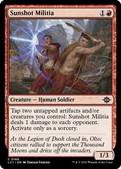 Sunshot Militia (The Lost Caverns of Ixalan) Light Play
