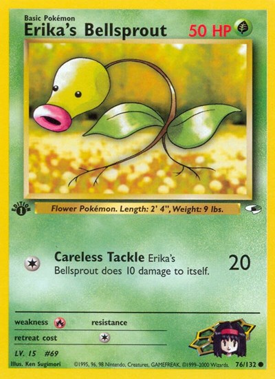 Erika's Bellsprout (76) (Gym Heroes) Medium Play Unlimited