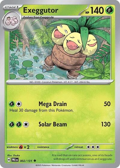 Exeggutor (SV: Prismatic Evolutions) Light Play Reverse Holofoil