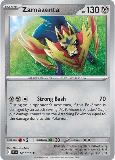 Zamazenta - 146 (SV10: Destined Rivals) Light Play Holofoil