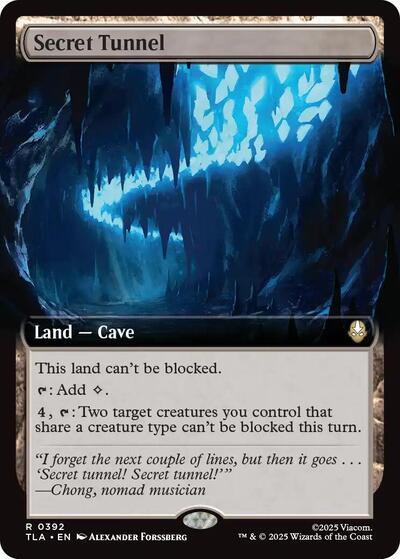 Secret Tunnel (Extended Art) (Avatar: The Last Airbender) Light Play Foil