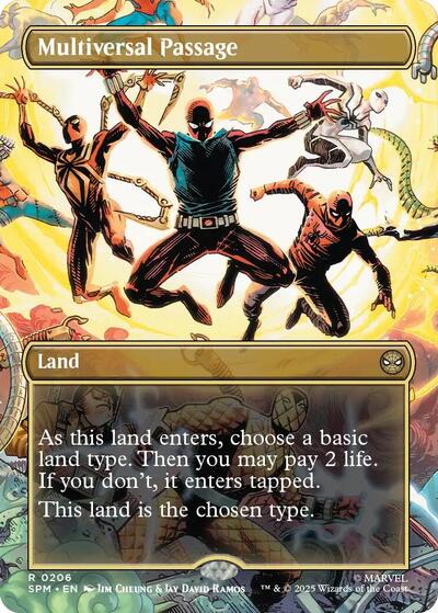 Multiversal Passage (Borderless) (Marvel's Spider-Man) Light Play