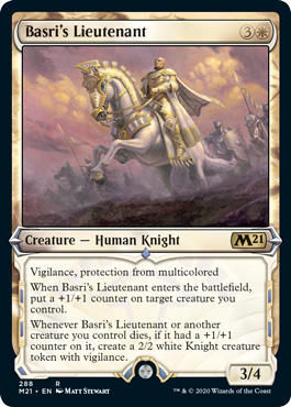 Basri's Lieutenant (Showcase) (Magic 2021 Core Set) Light Play